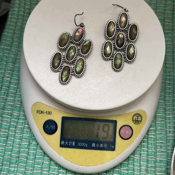 🖤Abalone shell based statement earrings - Picture 11 of 11